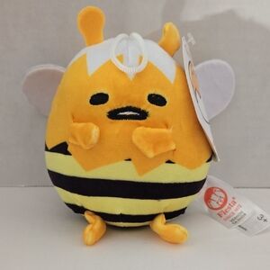 Sanrio 2023 x Fiesta Gudetama In Bumblebee Outfit Plush NWT 5"X6"x4"